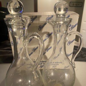 Princess House 4pc Crystal Cruet Set